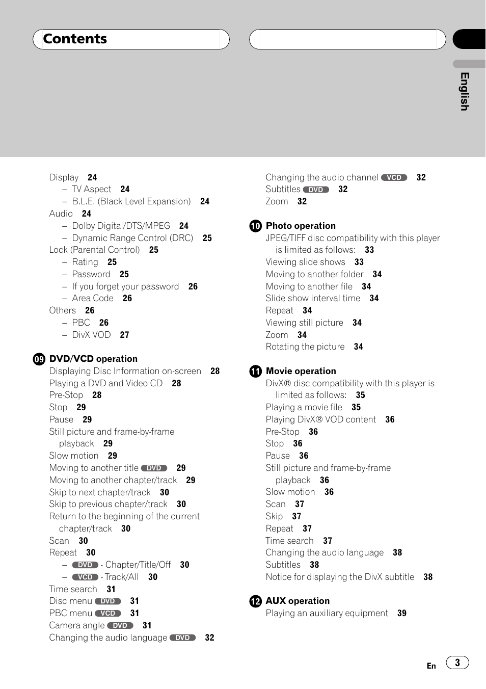 Pioneer DVH-3950MP User Manual | Page 3 / 154
