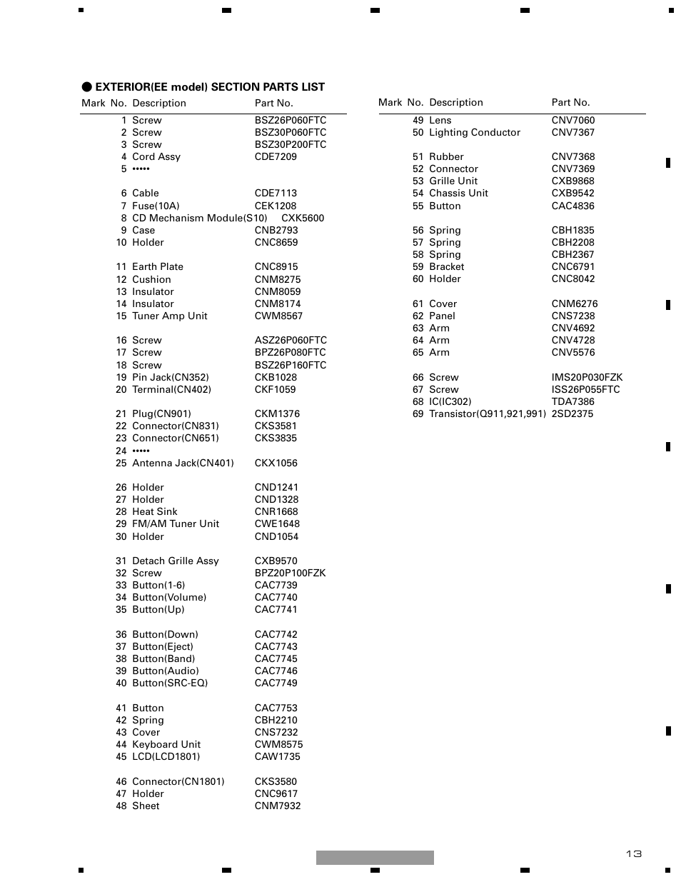 Pioneer DEH-1510XU/EE User Manual | Page 13 / 71