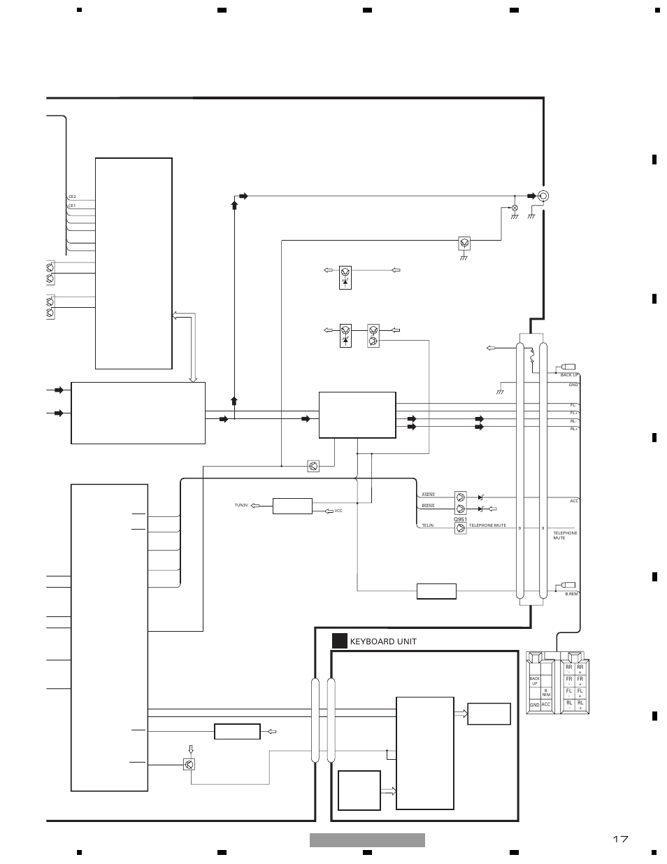 Keyboard unit, Deh-1500r/xu/ew | Pioneer DEH-1510XU/EE User Manual | Page 17 / 71