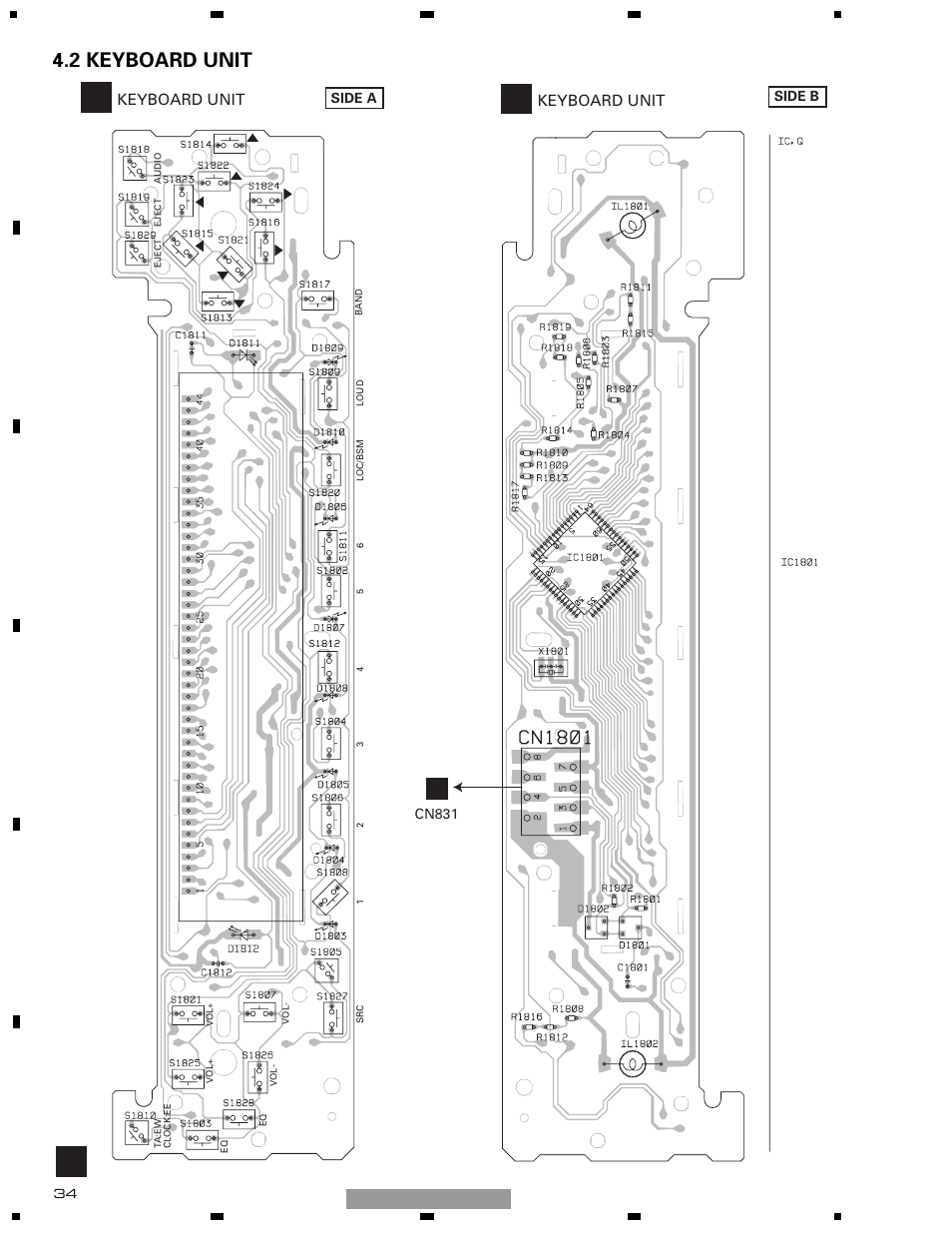 2 keyboard unit | Pioneer DEH-1510XU/EE User Manual | Page 34 / 71