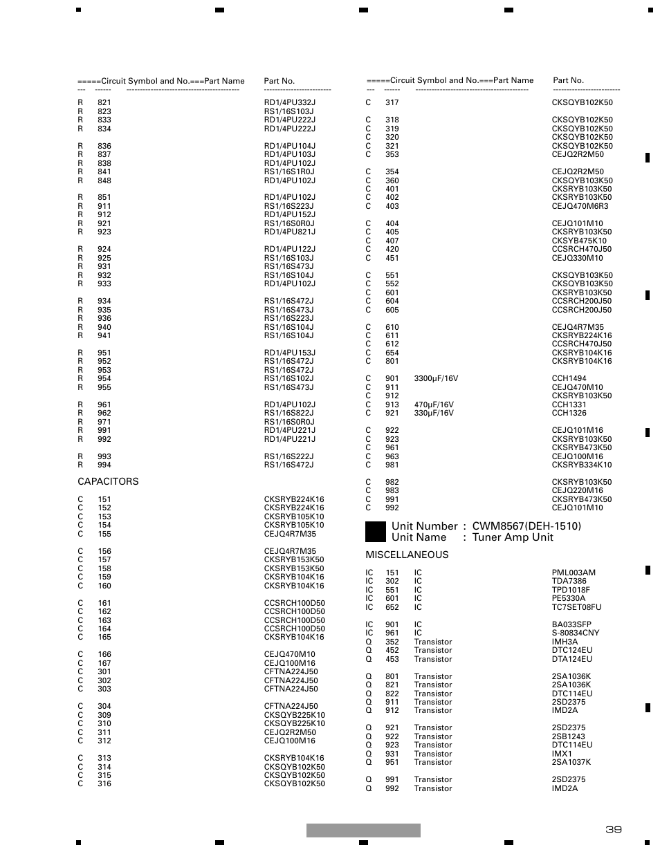 Pioneer DEH-1510XU/EE User Manual | Page 39 / 71