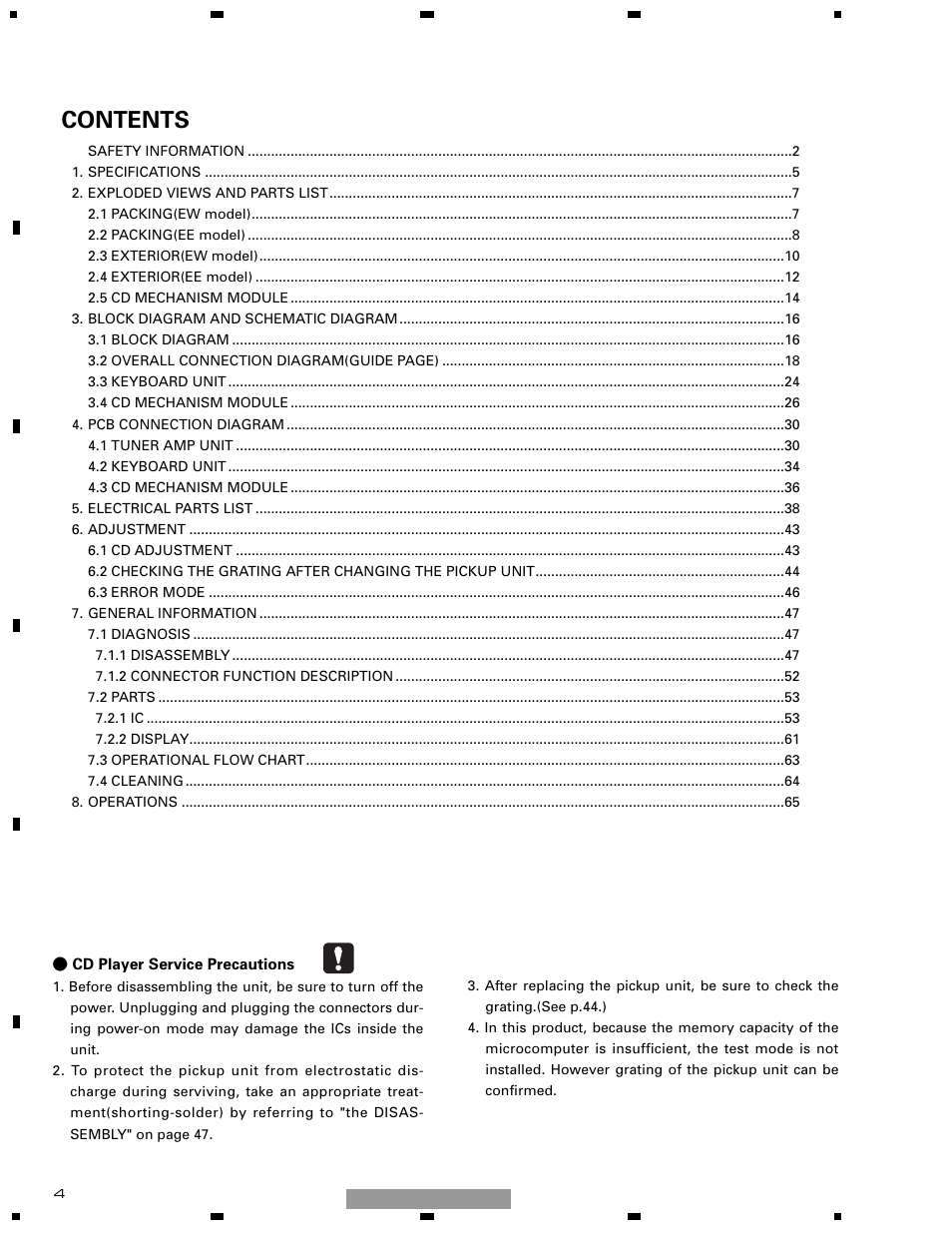 Pioneer DEH-1510XU/EE User Manual | Page 4 / 71