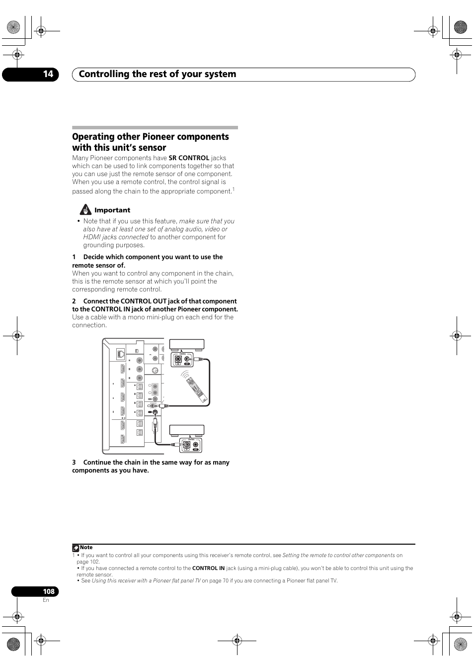 Controlling the rest of your system 14 | Pioneer Elite SC-07 User Manual | Page 108 / 138
