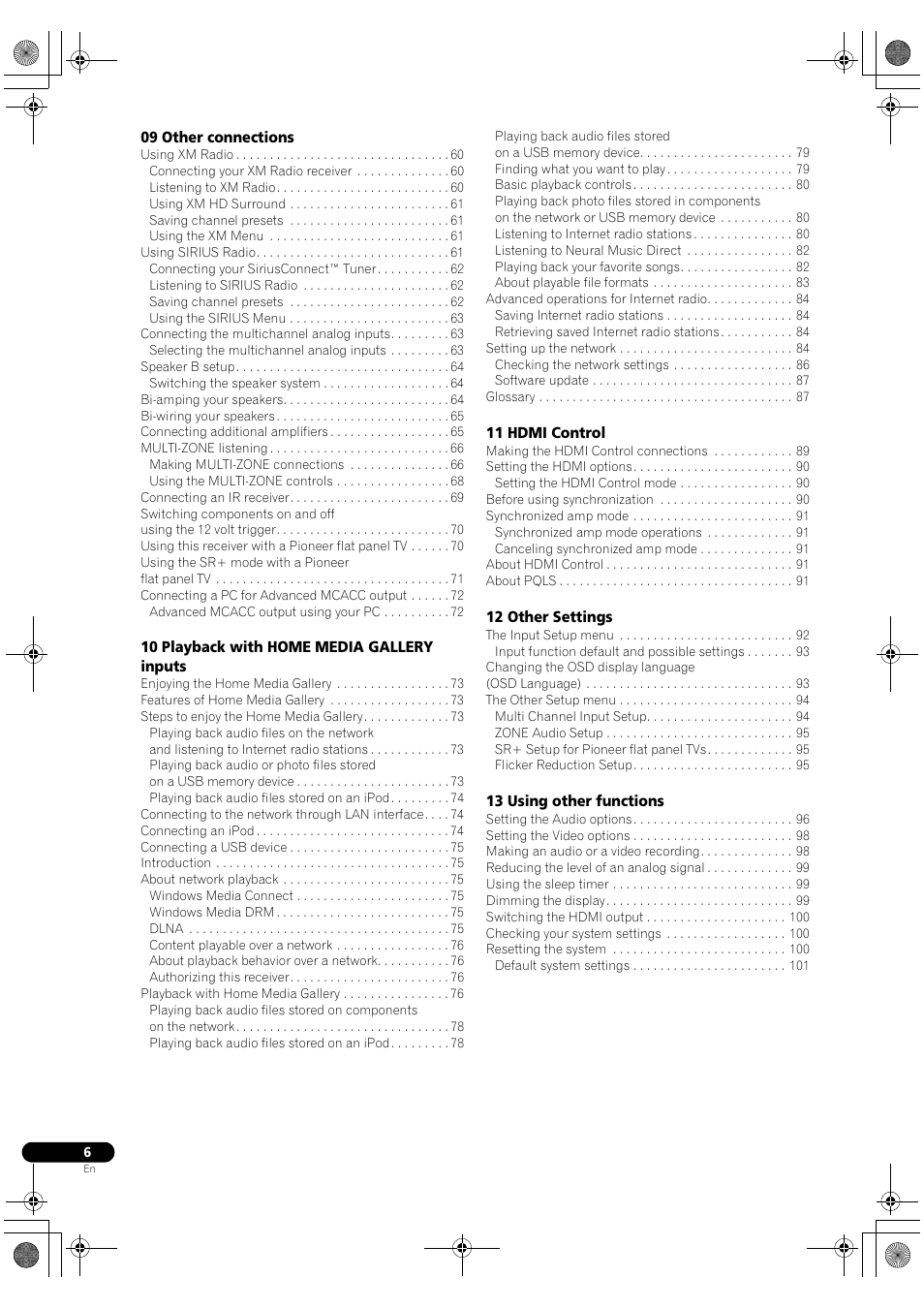 Pioneer Elite SC-07 User Manual | Page 6 / 138