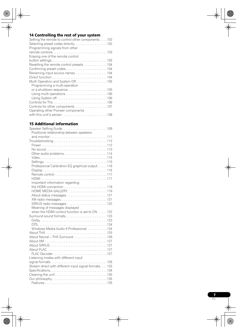 Pioneer Elite SC-07 User Manual | Page 7 / 138