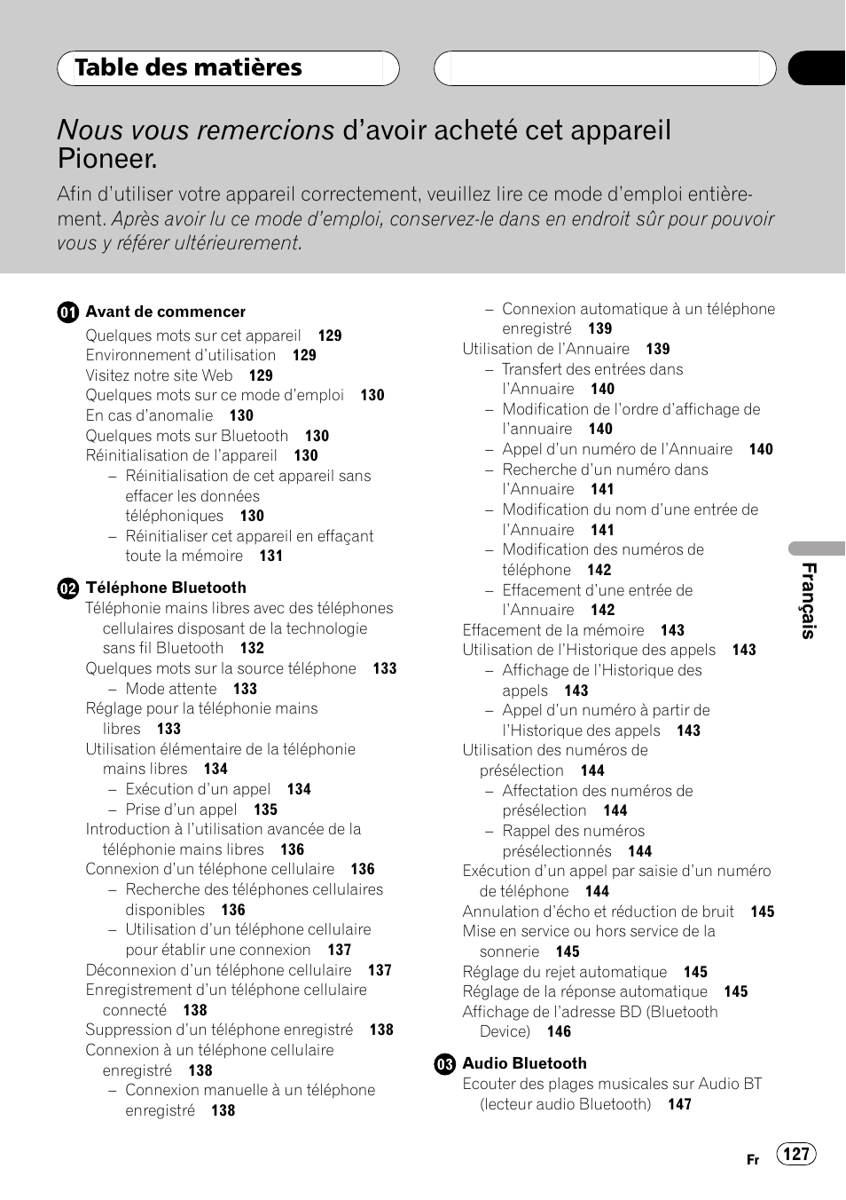 Pioneer CD-BTB20 User Manual | Page 127 / 169