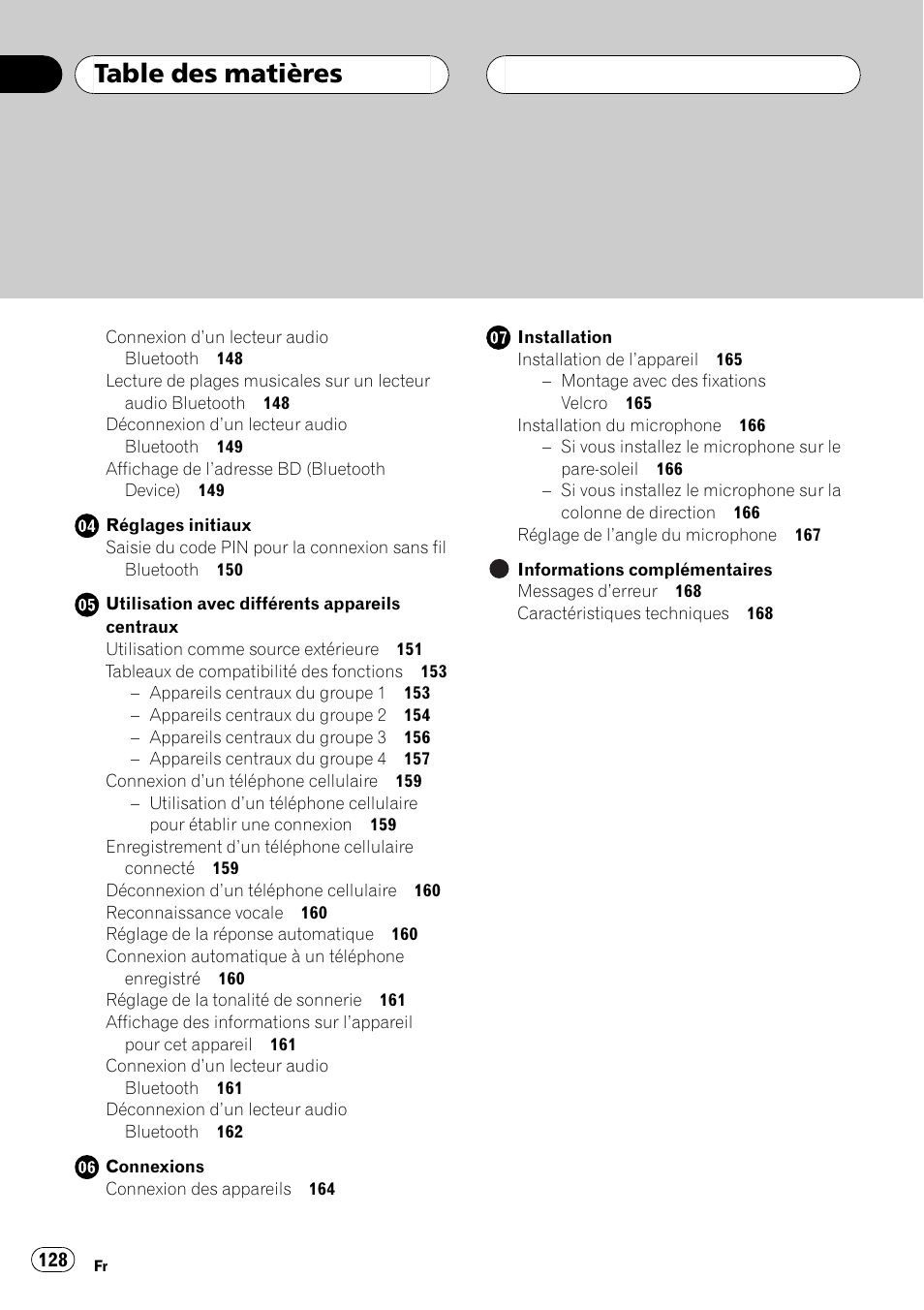Pioneer CD-BTB20 User Manual | Page 128 / 169