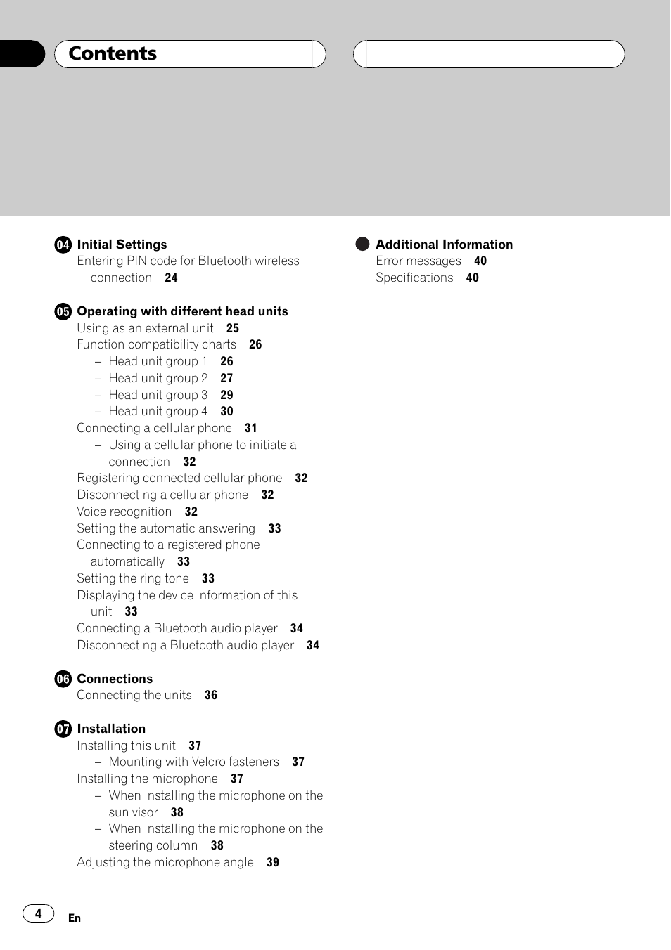 Pioneer CD-BTB20 User Manual | Page 4 / 169