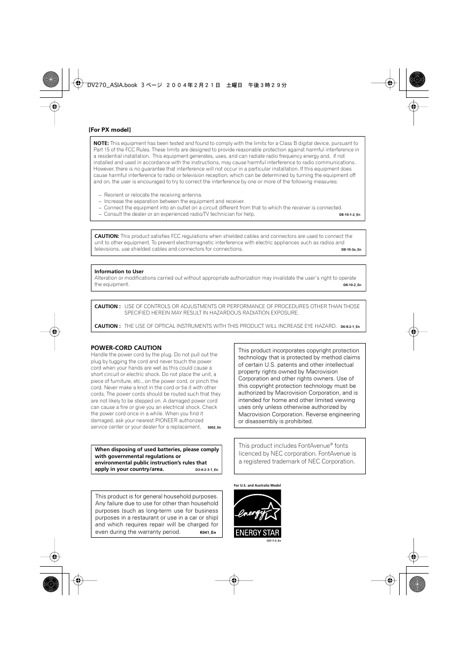 Pioneer DV-373-K User Manual | Page 3 / 41