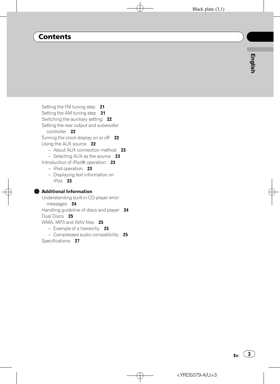 Pioneer Super Tuner III D DEH-P3950MP User Manual | Page 3 / 92