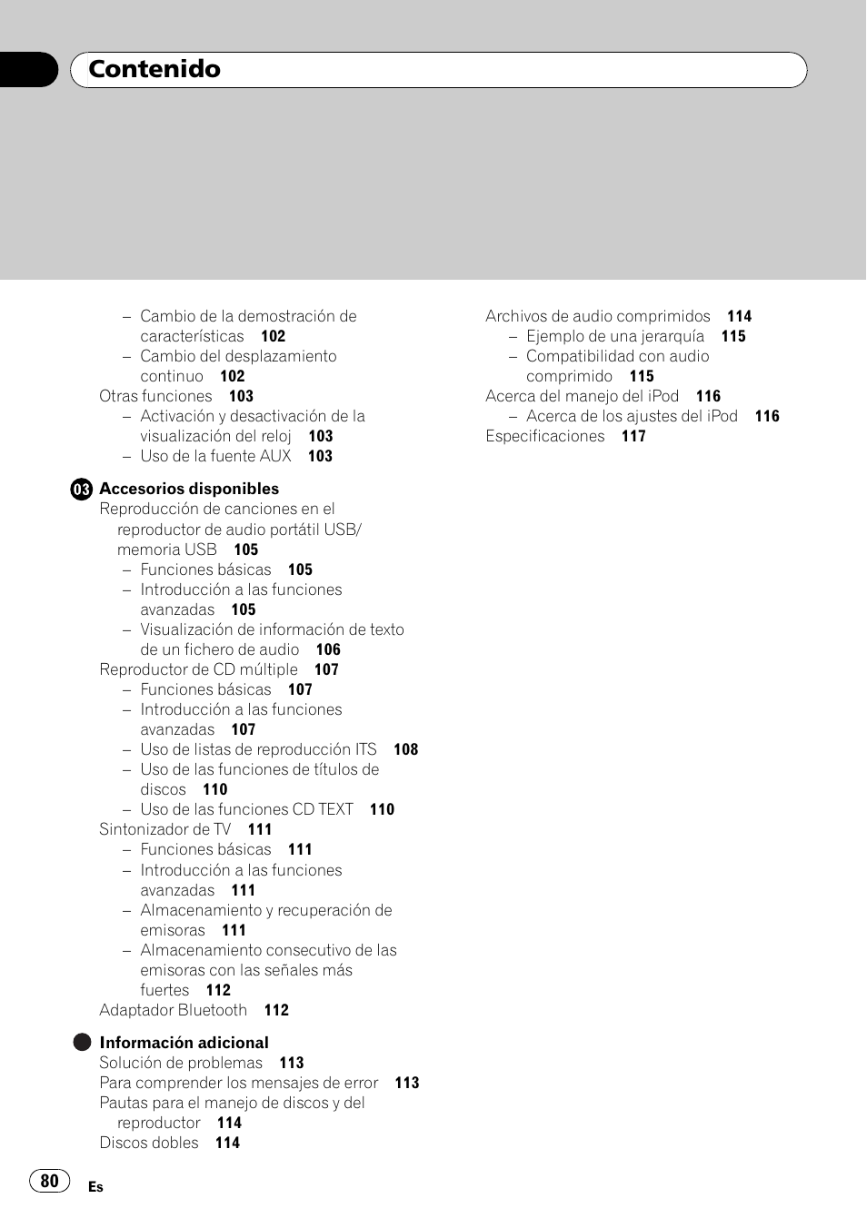 Pioneer Premier DEH-P490IB User Manual | Page 80 / 118