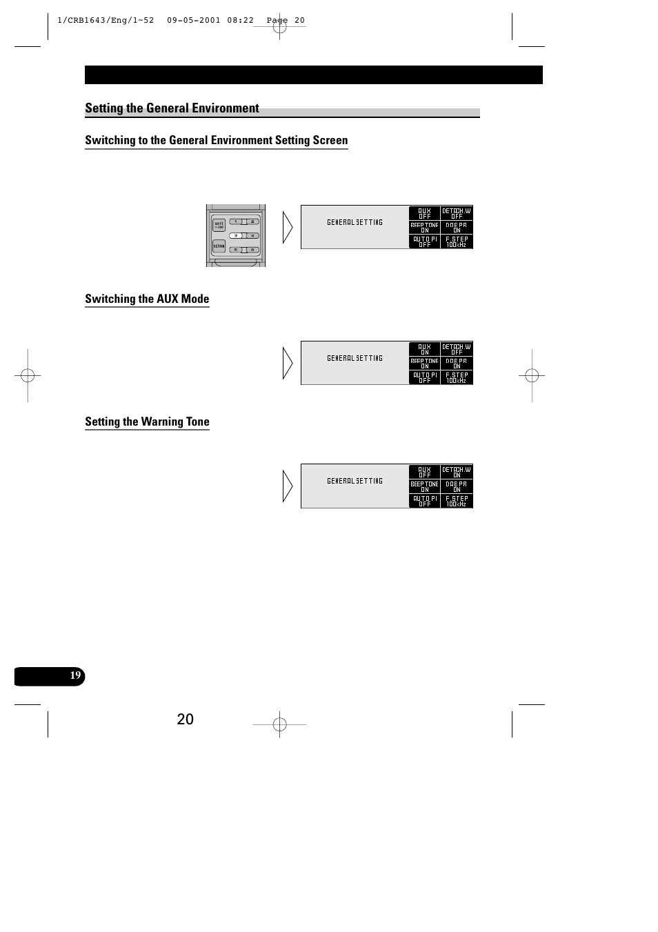 Setting up the environment for use | Pioneer DEX-P9R User Manual | Page 20 / 96