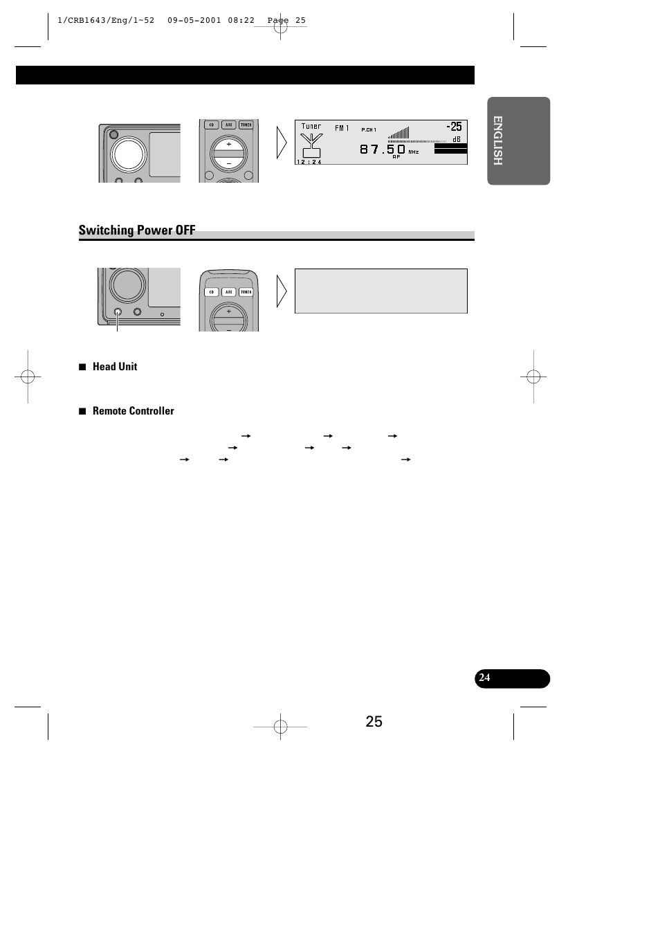 Switching power off | Pioneer DEX-P9R User Manual | Page 25 / 96