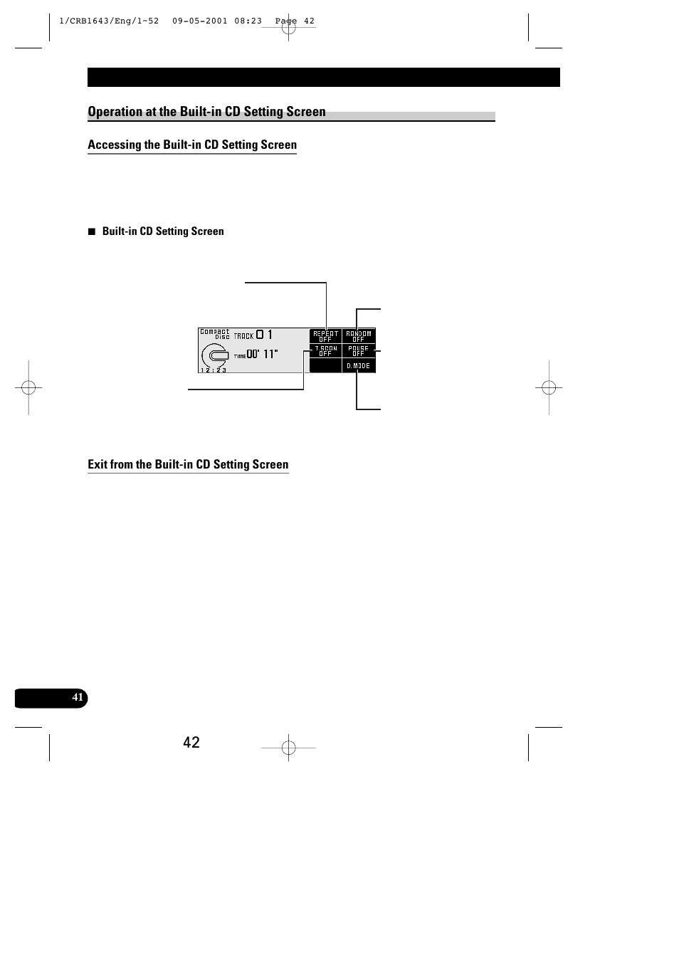 Built-in cd player operation | Pioneer DEX-P9R User Manual | Page 42 / 96