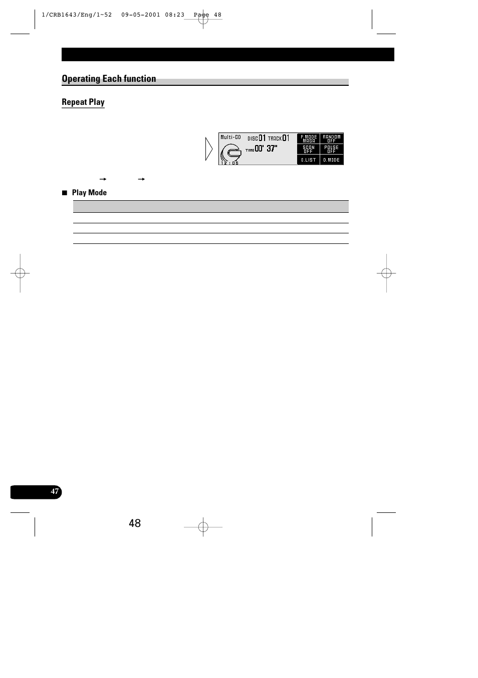 Multi-cd player operation, Operating each function | Pioneer DEX-P9R User Manual | Page 48 / 96
