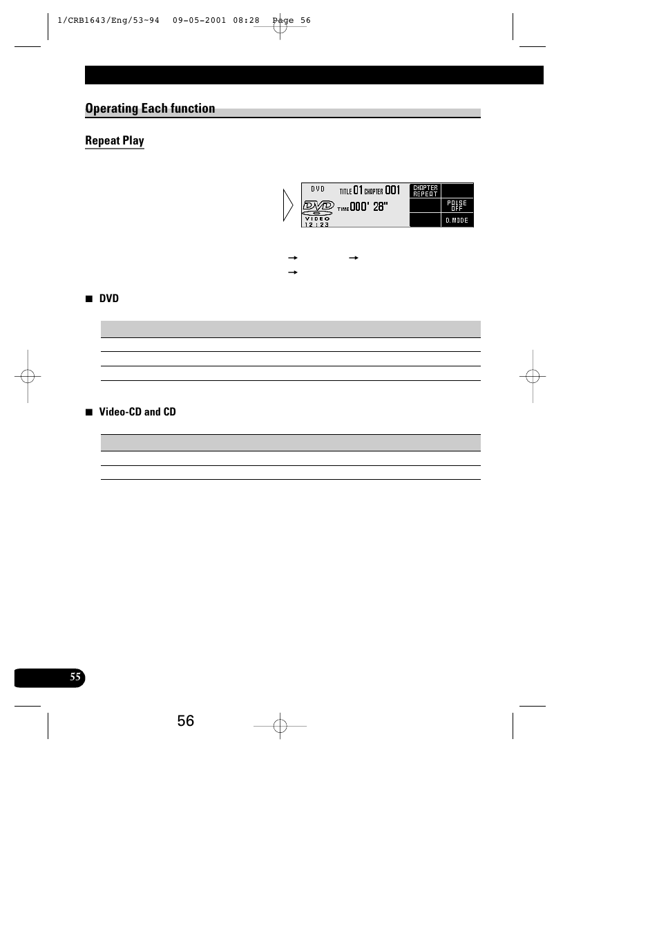 Dvd player operation, Operating each function | Pioneer DEX-P9R User Manual | Page 56 / 96