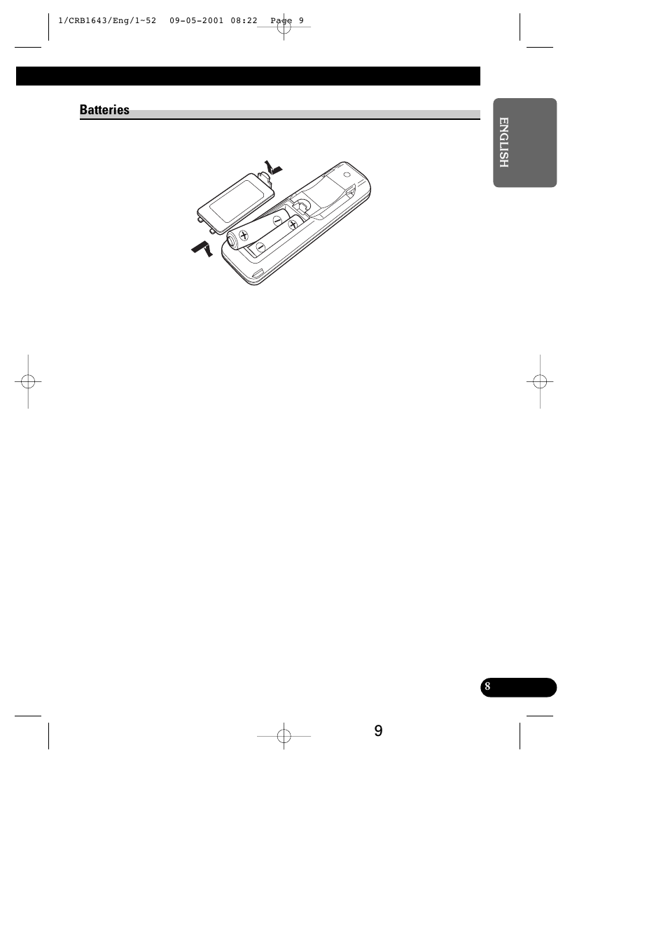 Batteries | Pioneer DEX-P9R User Manual | Page 9 / 96