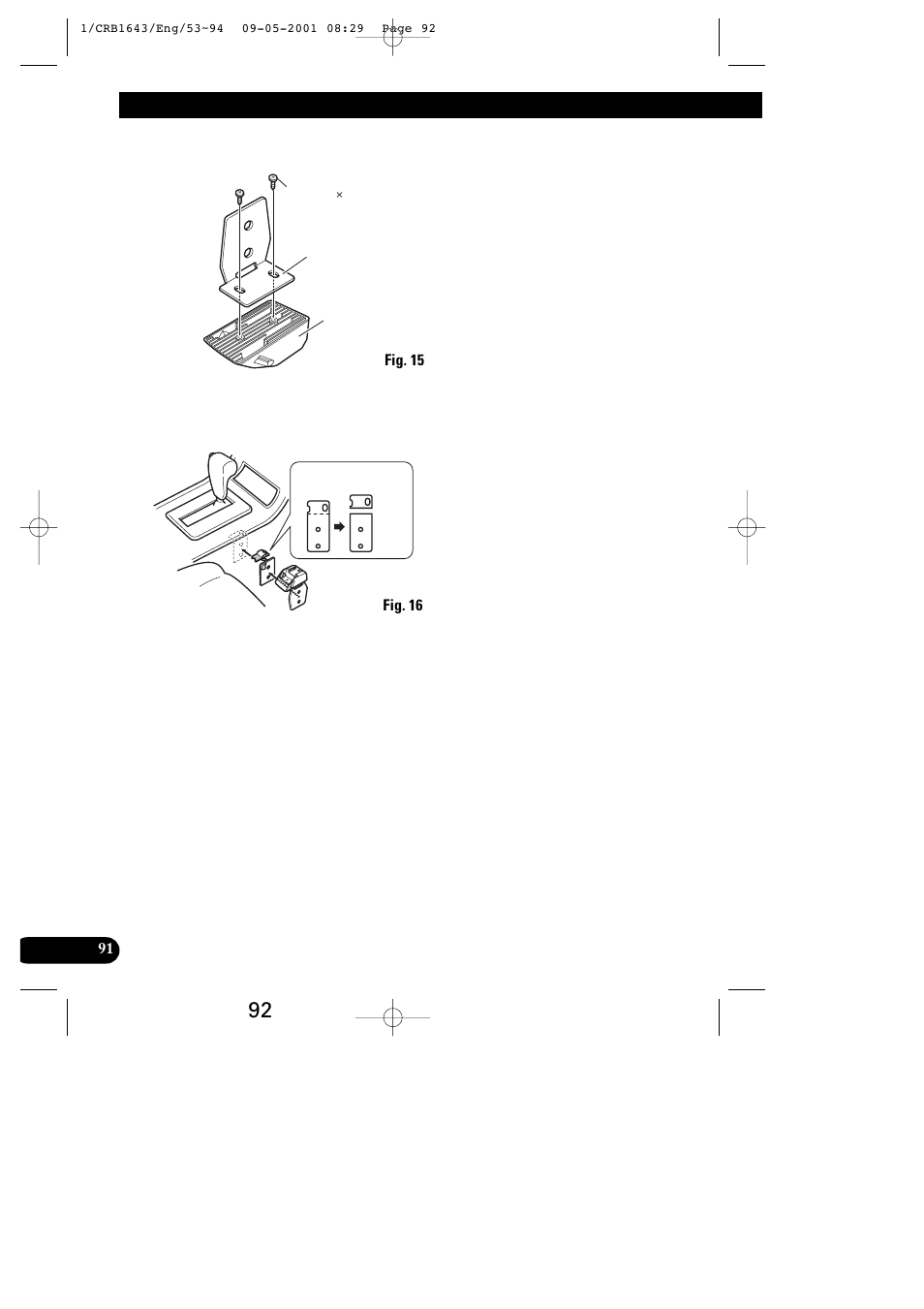 Installing the remote control unit | Pioneer DEX-P9R User Manual | Page 92 / 96