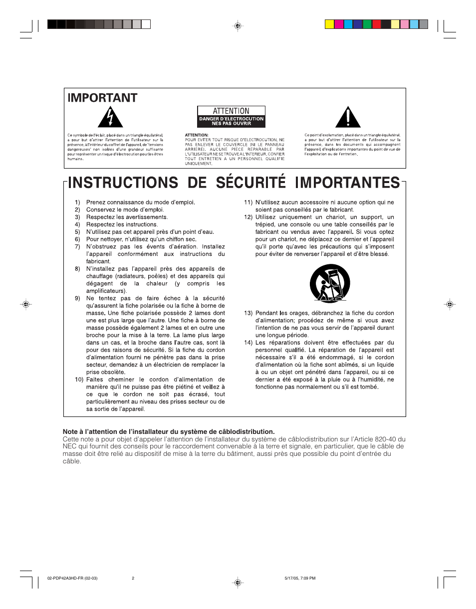 Pioneer PureVision PDP 42A3HD User Manual | Page 46 / 134