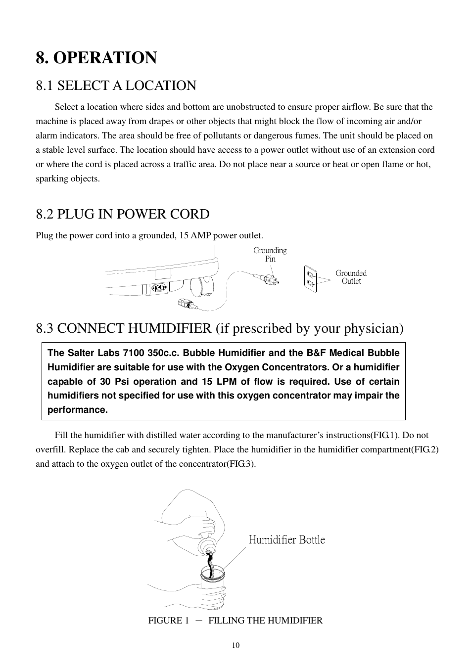 Operation, 1 select a location, 2 plug in power cord | Pioneer Q150 User Manual | Page 11 / 17