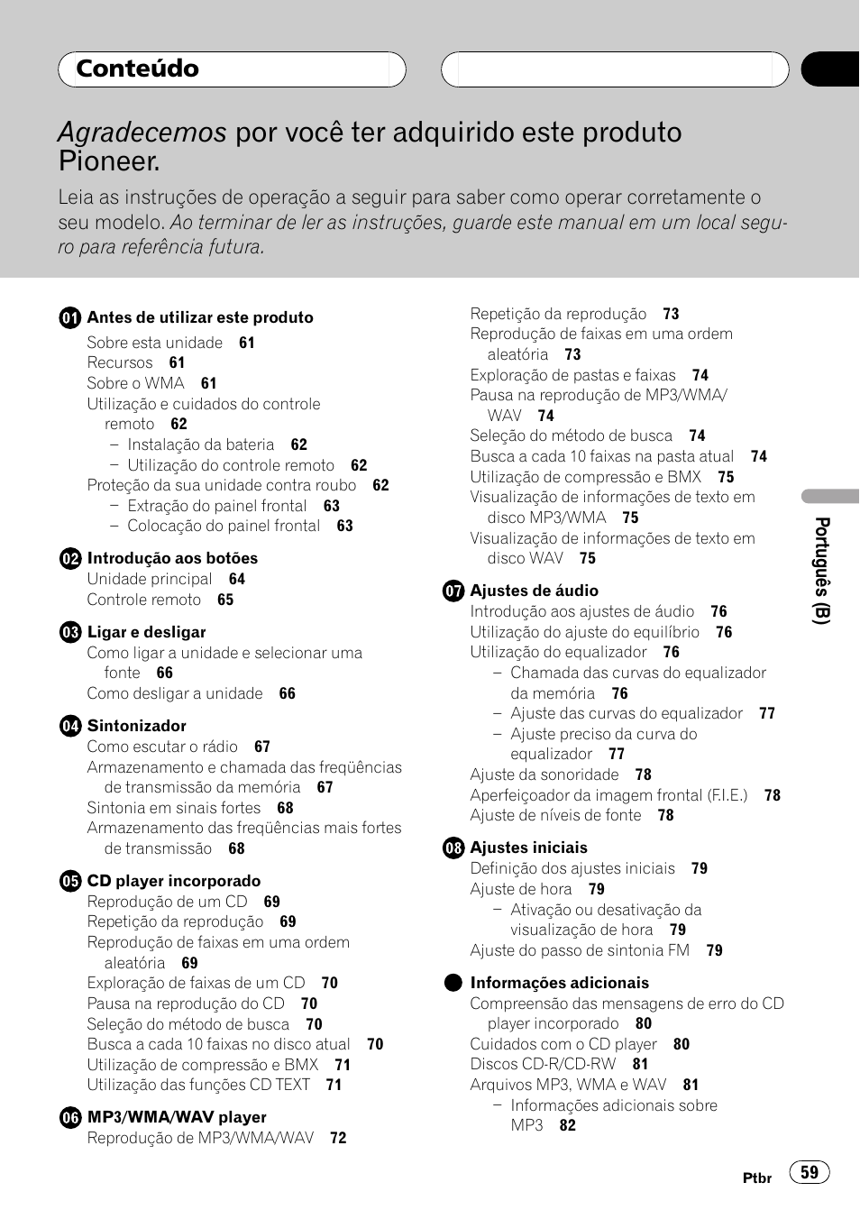 Pioneer DEH-3770MP User Manual | Page 59 / 87