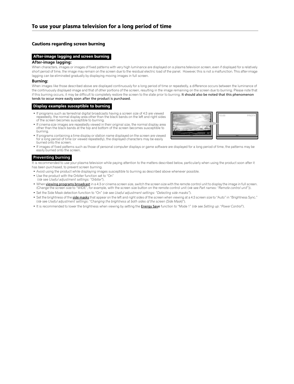 Cautions regarding screen burning | Pioneer PDP-428XG User Manual | Page 2 / 266