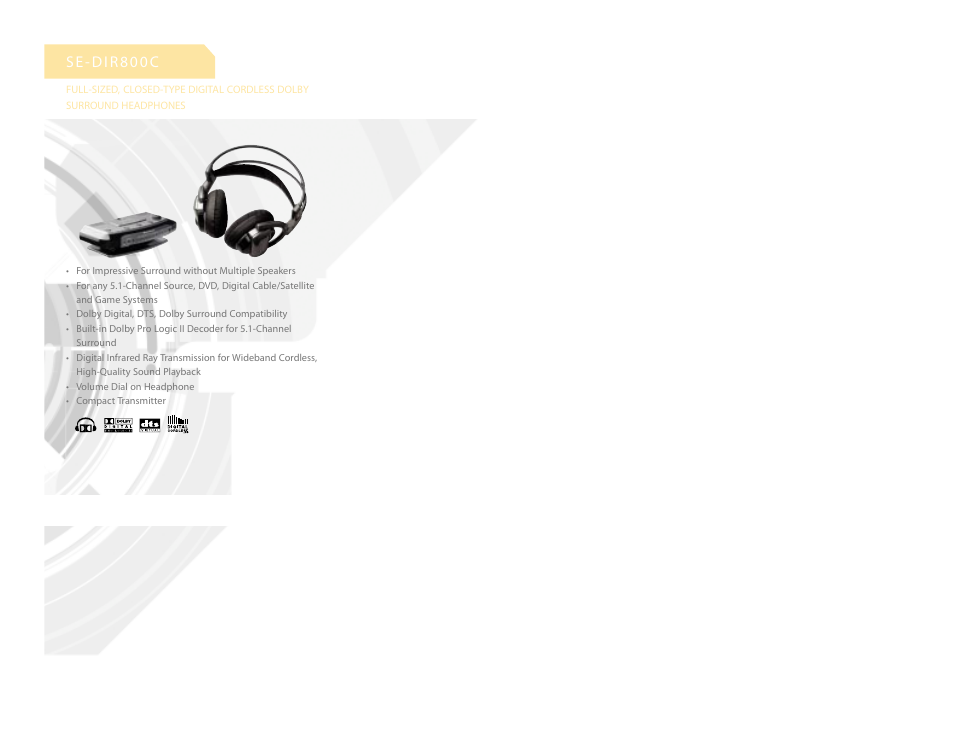 Pioneer SE DIR800C User Manual | 1 page
