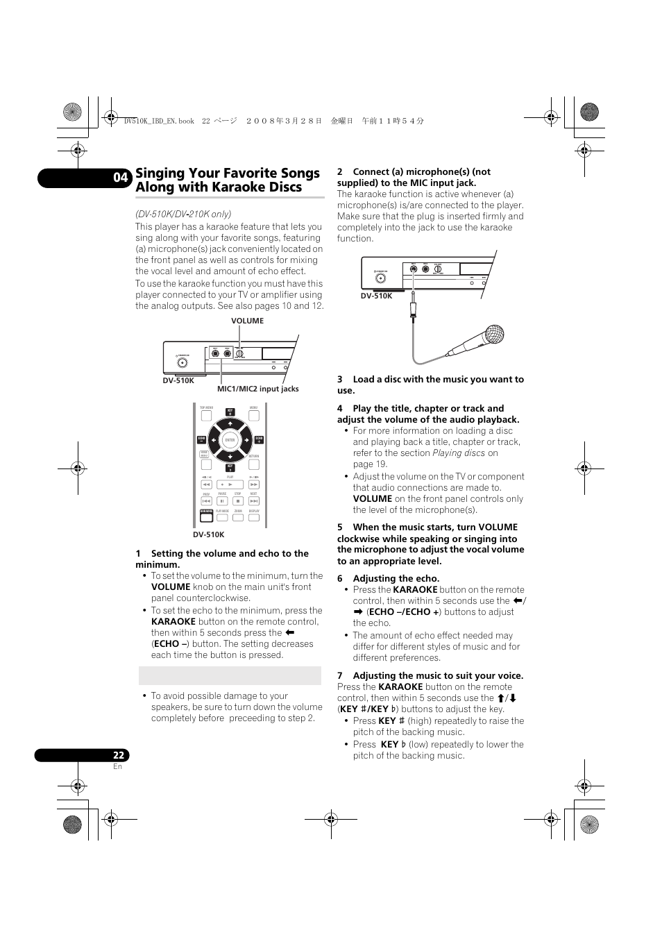 Pioneer DV-410V-S  EN User Manual | Page 22 / 52