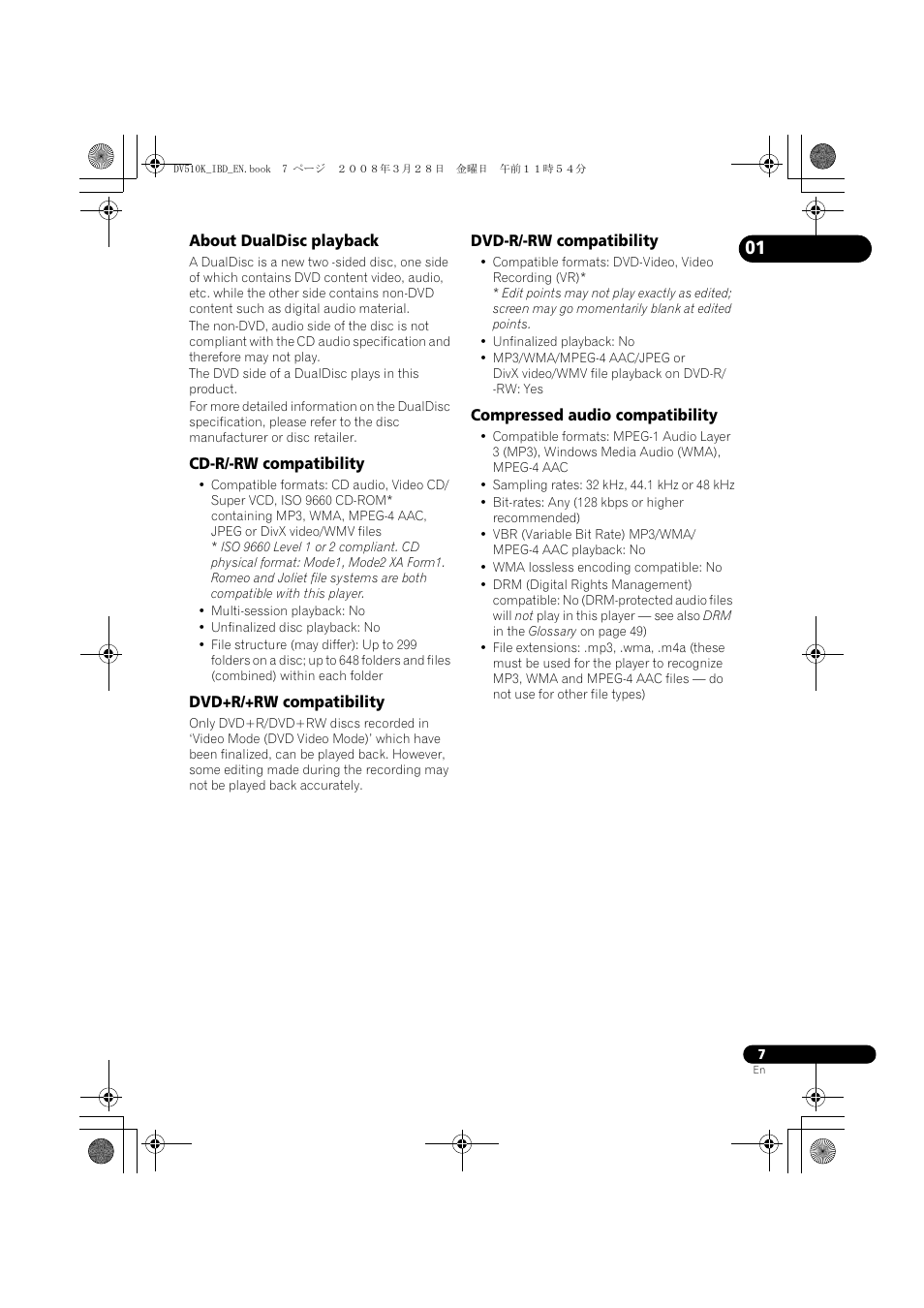 Pioneer DV-410V-S  EN User Manual | Page 7 / 52