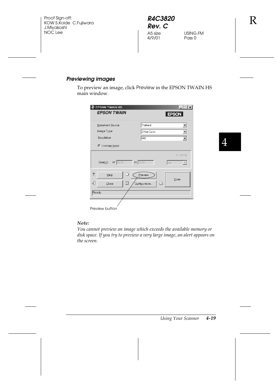 Previewing images | Epson GT-30000 User Manual | Page 103 / 140