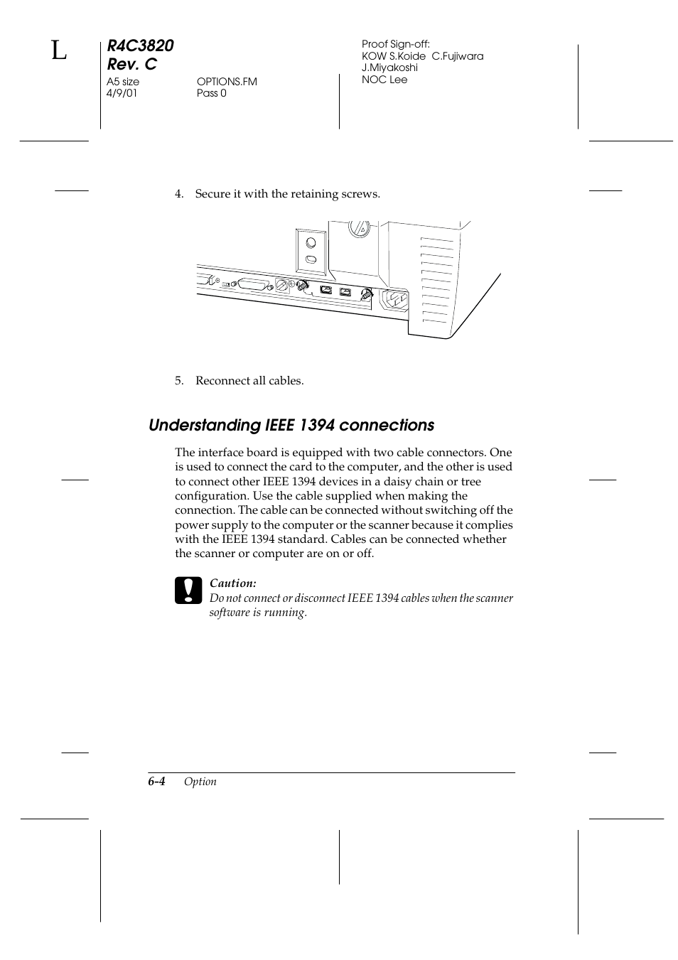 Understanding ieee 1394 connections, Understanding ieee 1394 connections -4 | Epson GT-30000 User Manual | Page 126 / 140