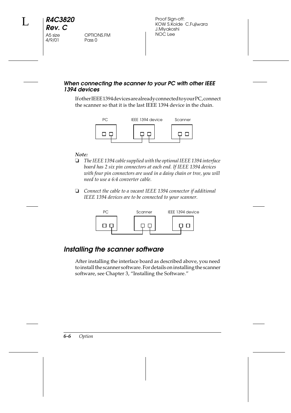 Installing the scanner software, Installing the scanner software -6 | Epson GT-30000 User Manual | Page 128 / 140