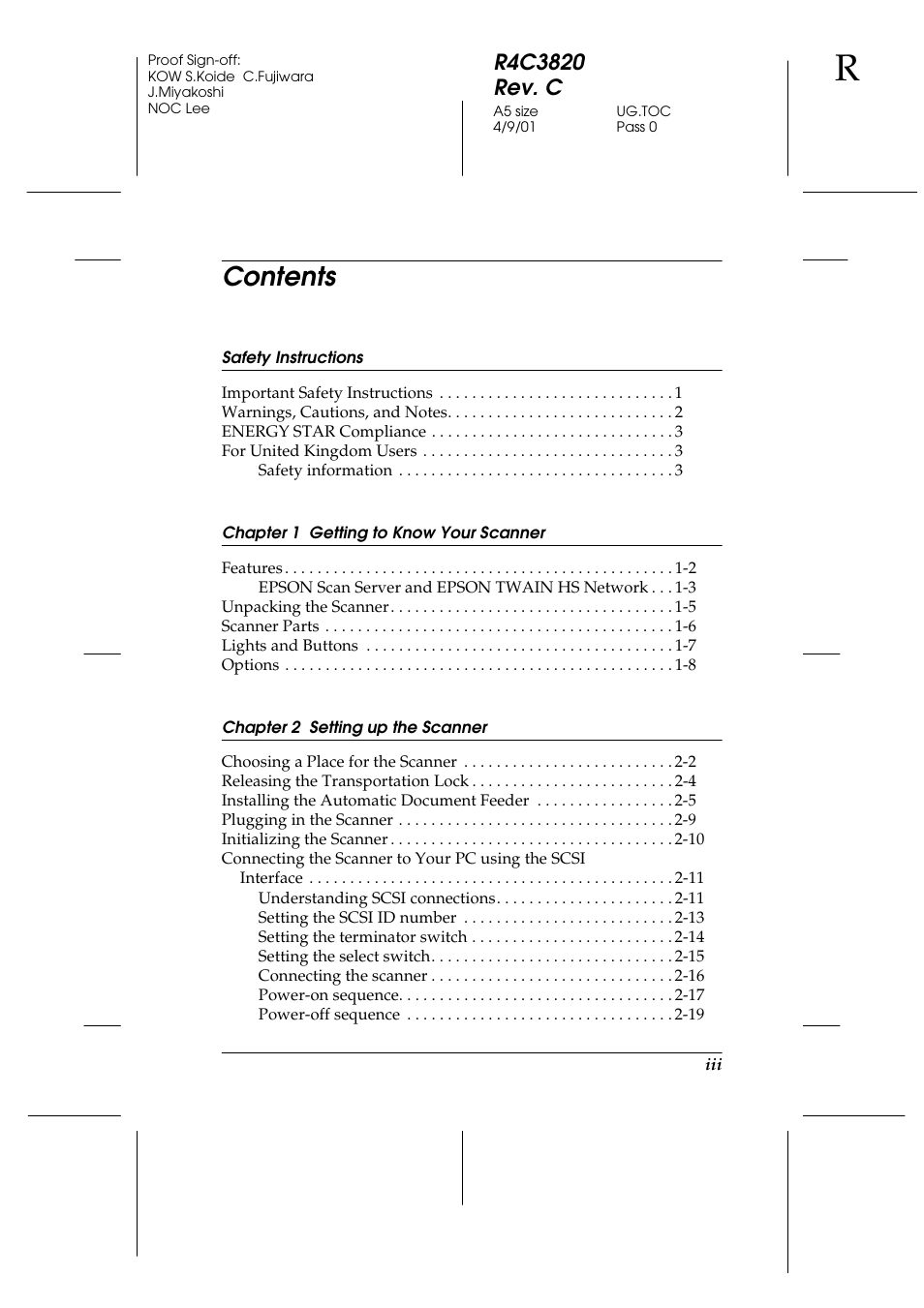 Epson GT-30000 User Manual | Page 5 / 140