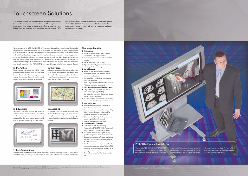 Touchscreen solutions | Pioneer PDP 50MXE1 User Manual | Page 6 / 8