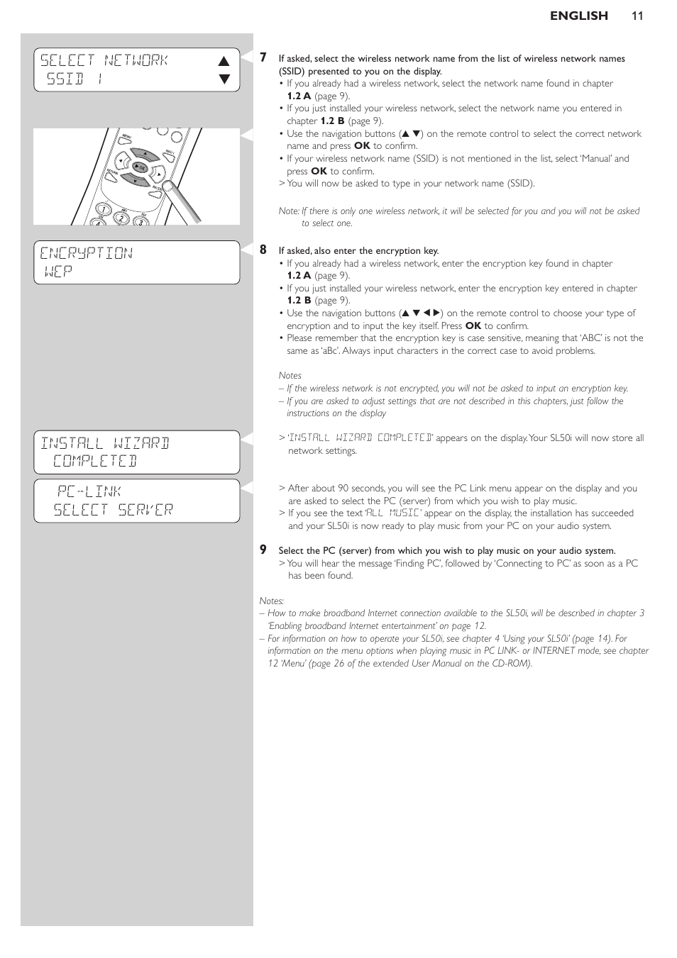 Philips SL50i User Manual | Page 11 / 45