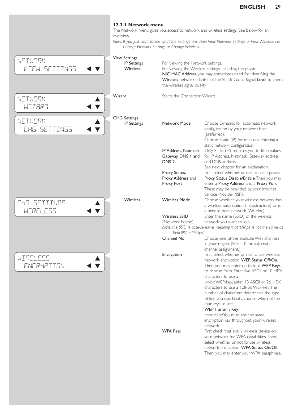 Philips SL50i User Manual | Page 29 / 45