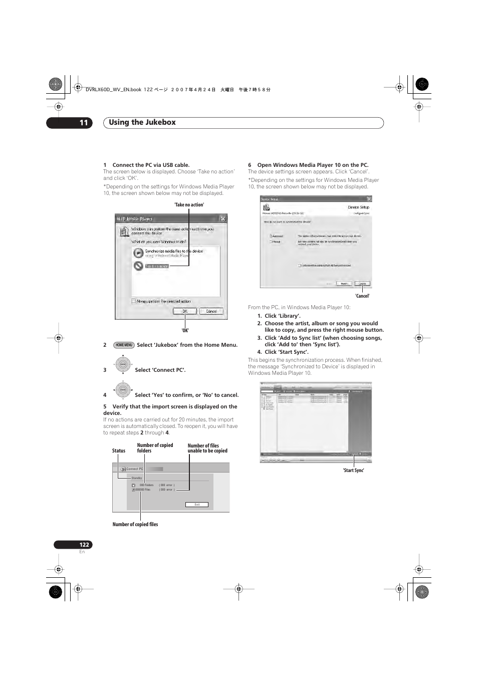 Using the jukebox 11 | Pioneer RCS-LX60D User Manual | Page 122 / 164
