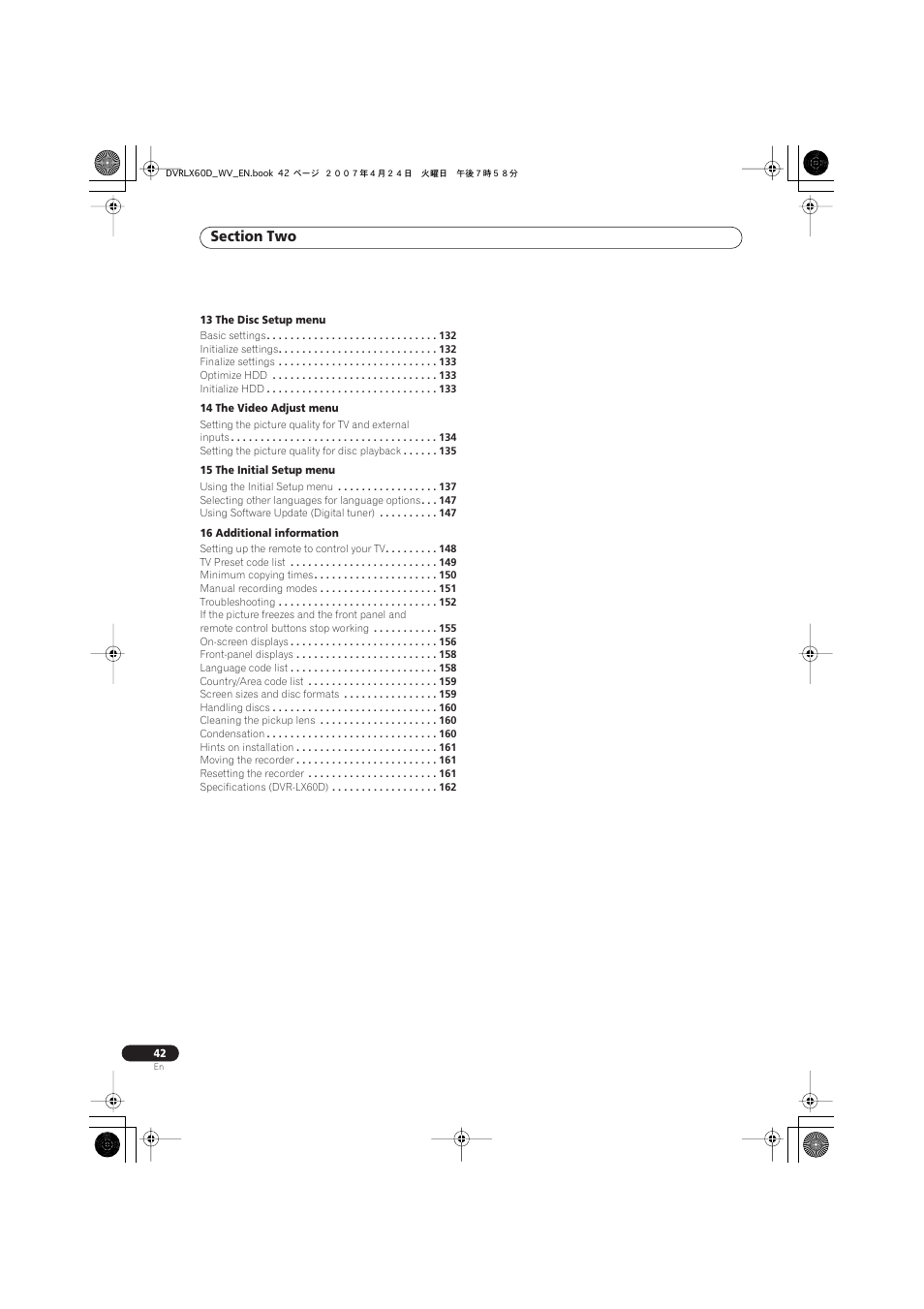 Pioneer RCS-LX60D User Manual | Page 42 / 164