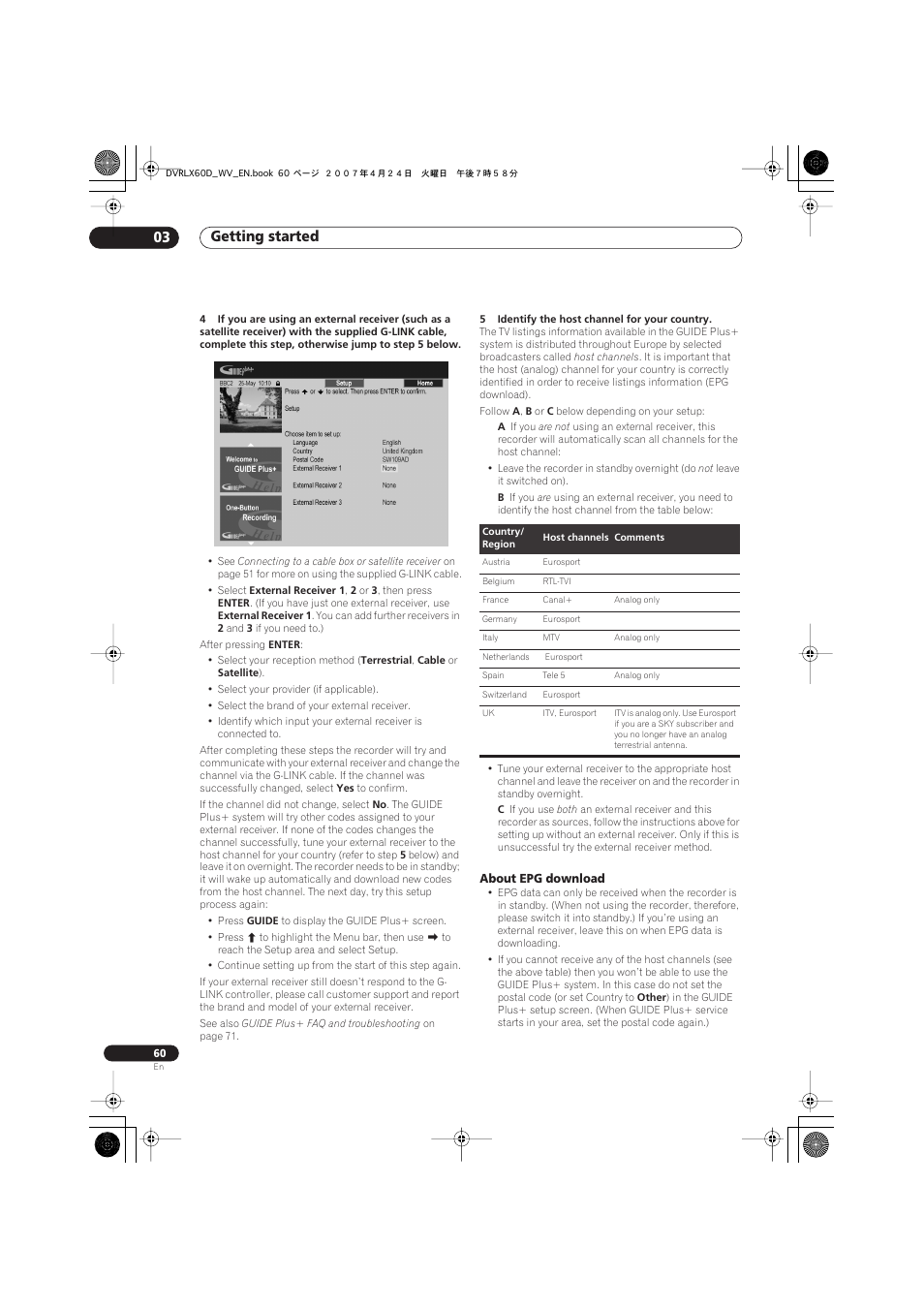 Getting started 03 | Pioneer RCS-LX60D User Manual | Page 60 / 164