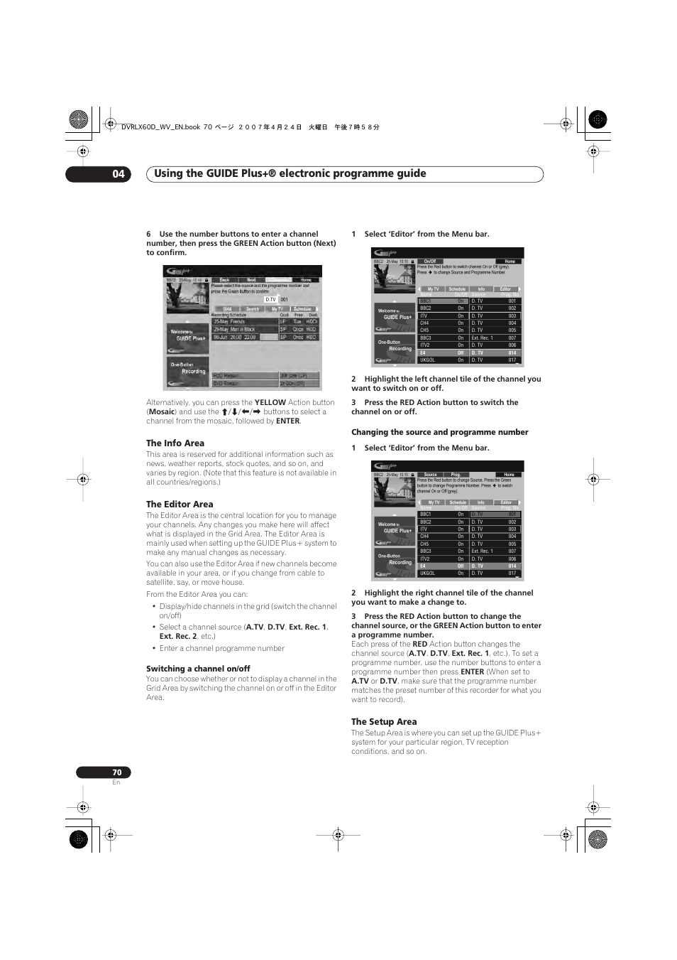 Pioneer RCS-LX60D User Manual | Page 70 / 164