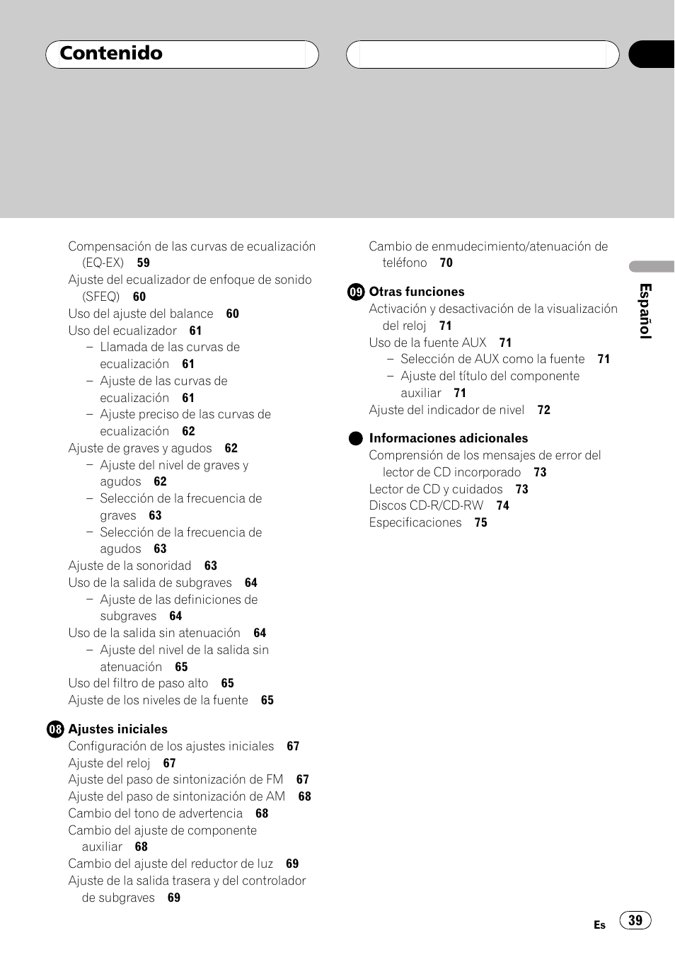 Pioneer Super Tuner III D DEH-P4550 User Manual | Page 39 / 116