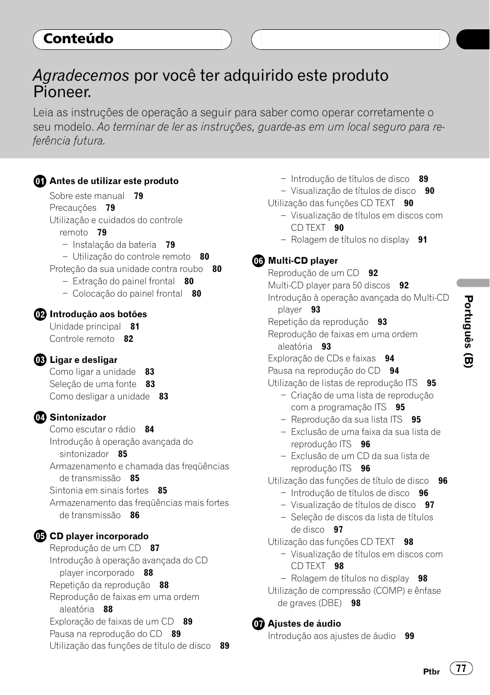 Pioneer Super Tuner III D DEH-P4550 User Manual | Page 77 / 116