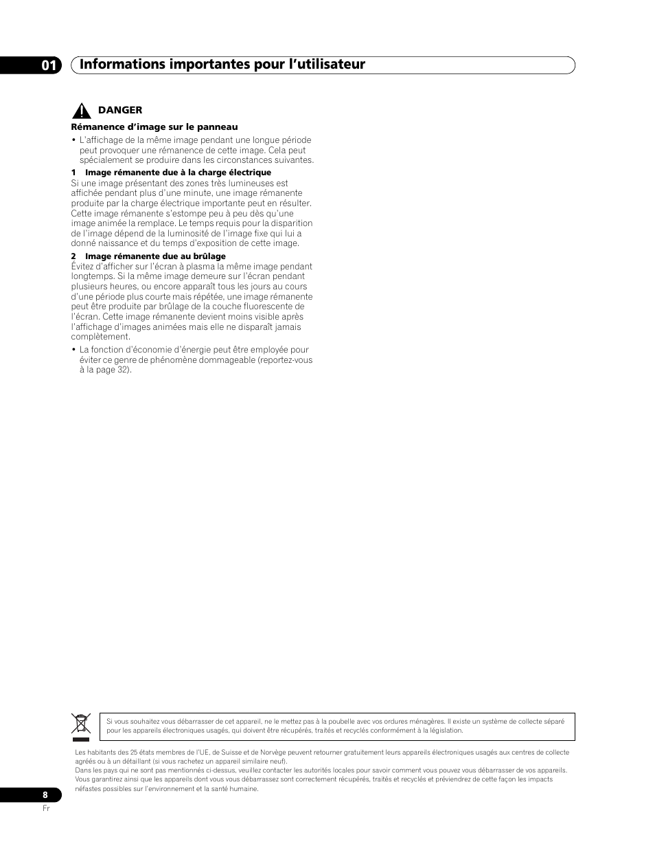 Informations importantes pour l’utilisateur 01 | Pioneer PDP-436RXE User Manual | Page 52 / 136