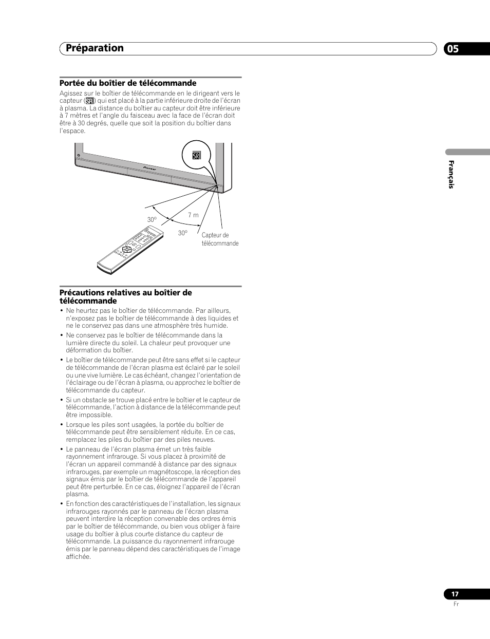 Préparation 05 | Pioneer PDP-436RXE User Manual | Page 61 / 136