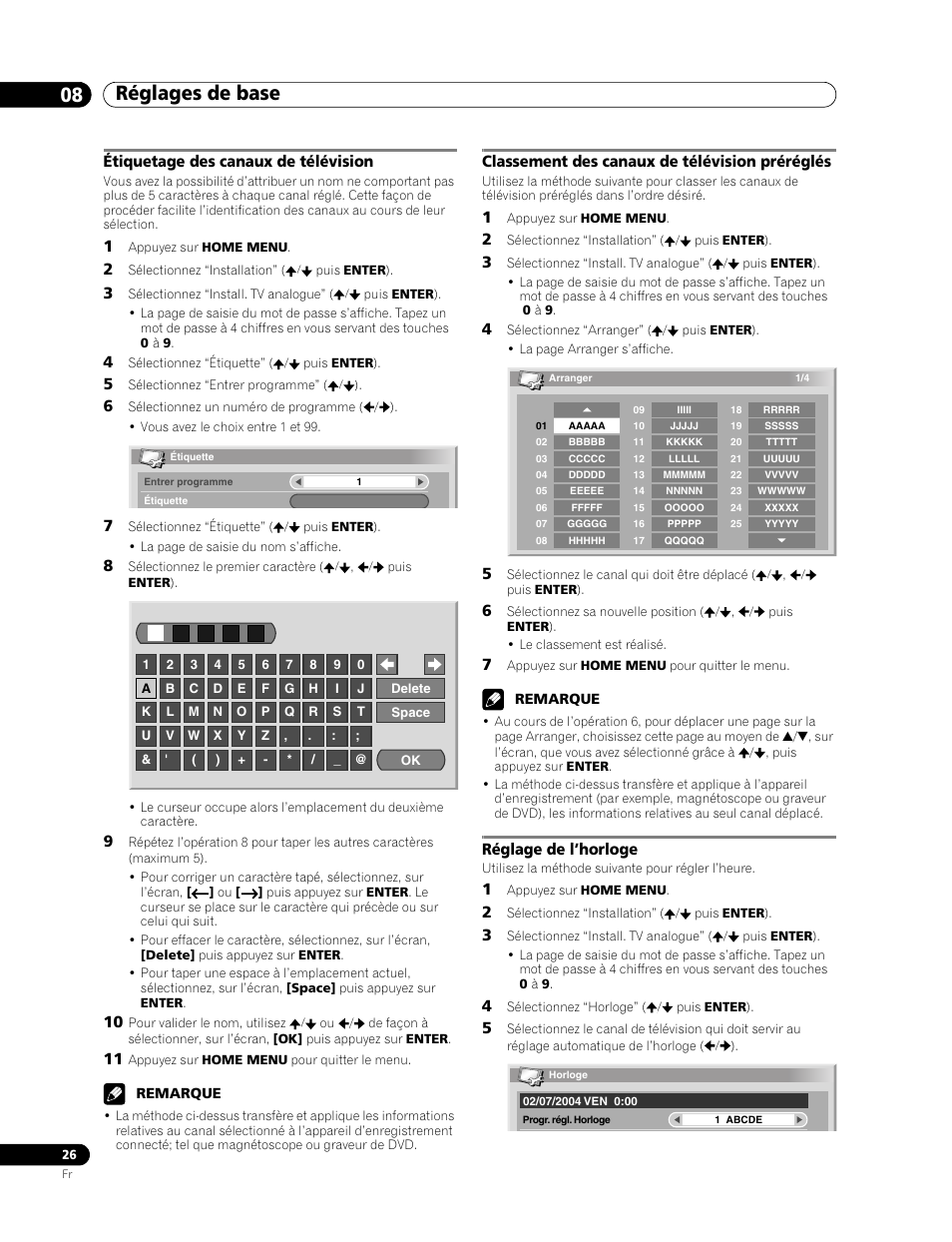 Réglages de base 08 | Pioneer PDP-436RXE User Manual | Page 70 / 136