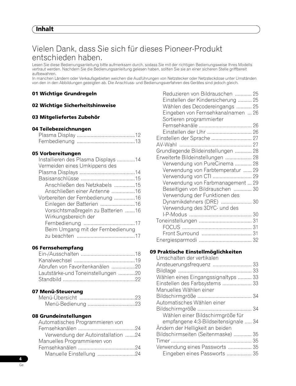 Bedienungsanleitung | Pioneer PDP-436RXE User Manual | Page 92 / 136