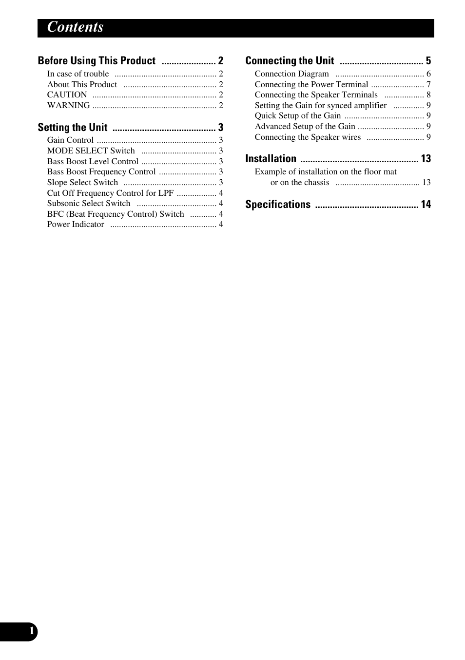 Pioneer PRS-D5000SPL User Manual | Page 2 / 86