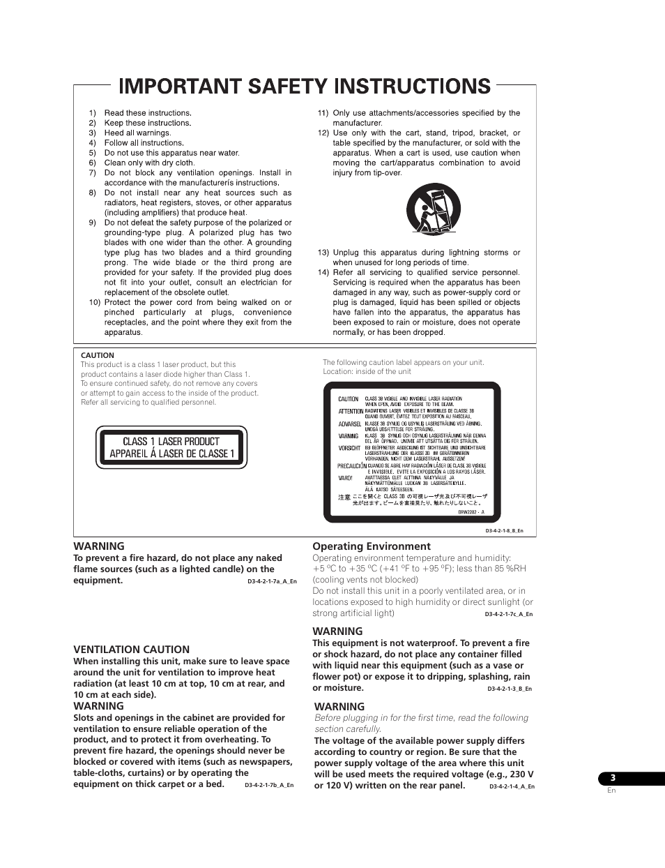 Pioneer BDP-95FD User Manual | Page 3 / 66
