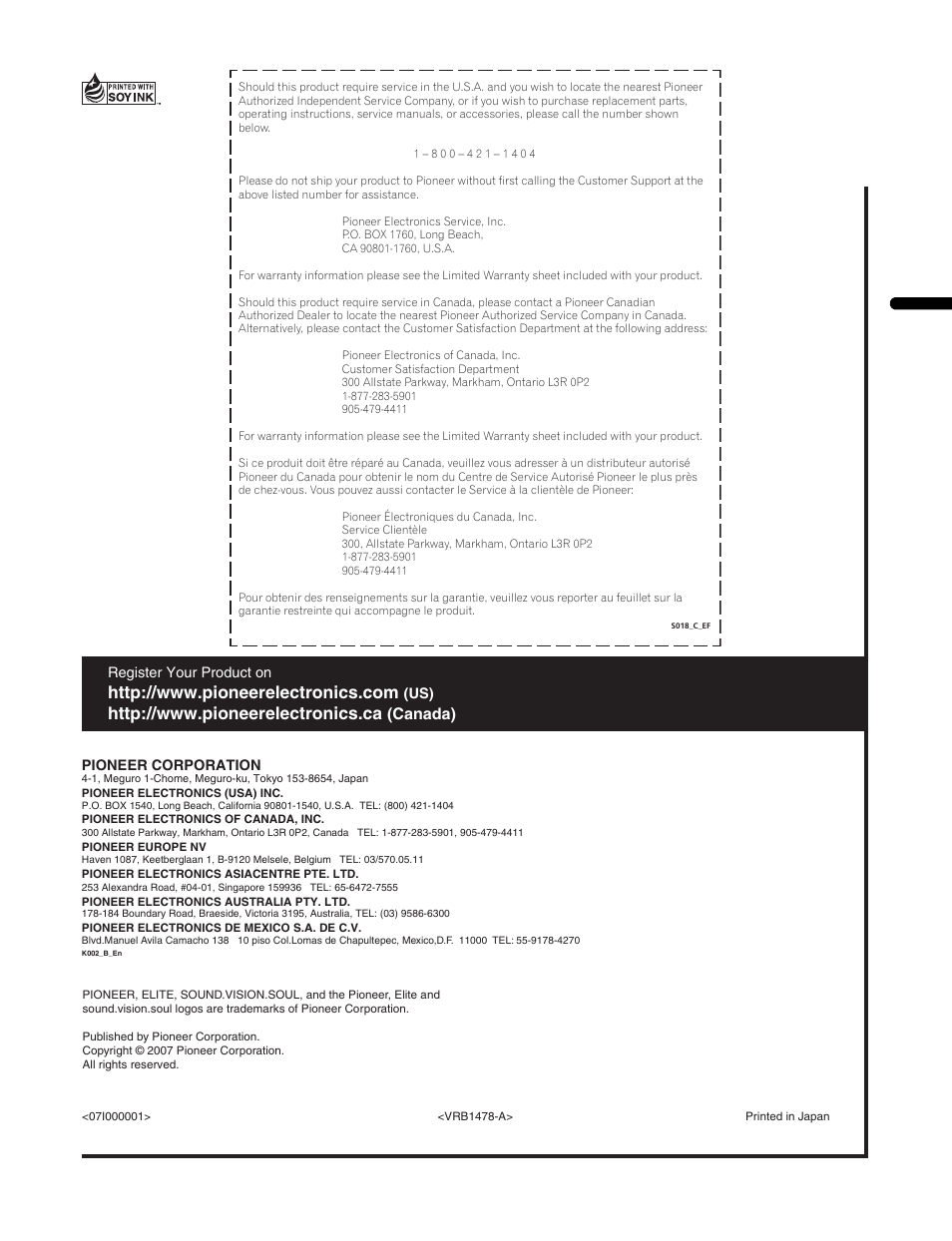 Canada) | Pioneer BDP-95FD User Manual | Page 66 / 66