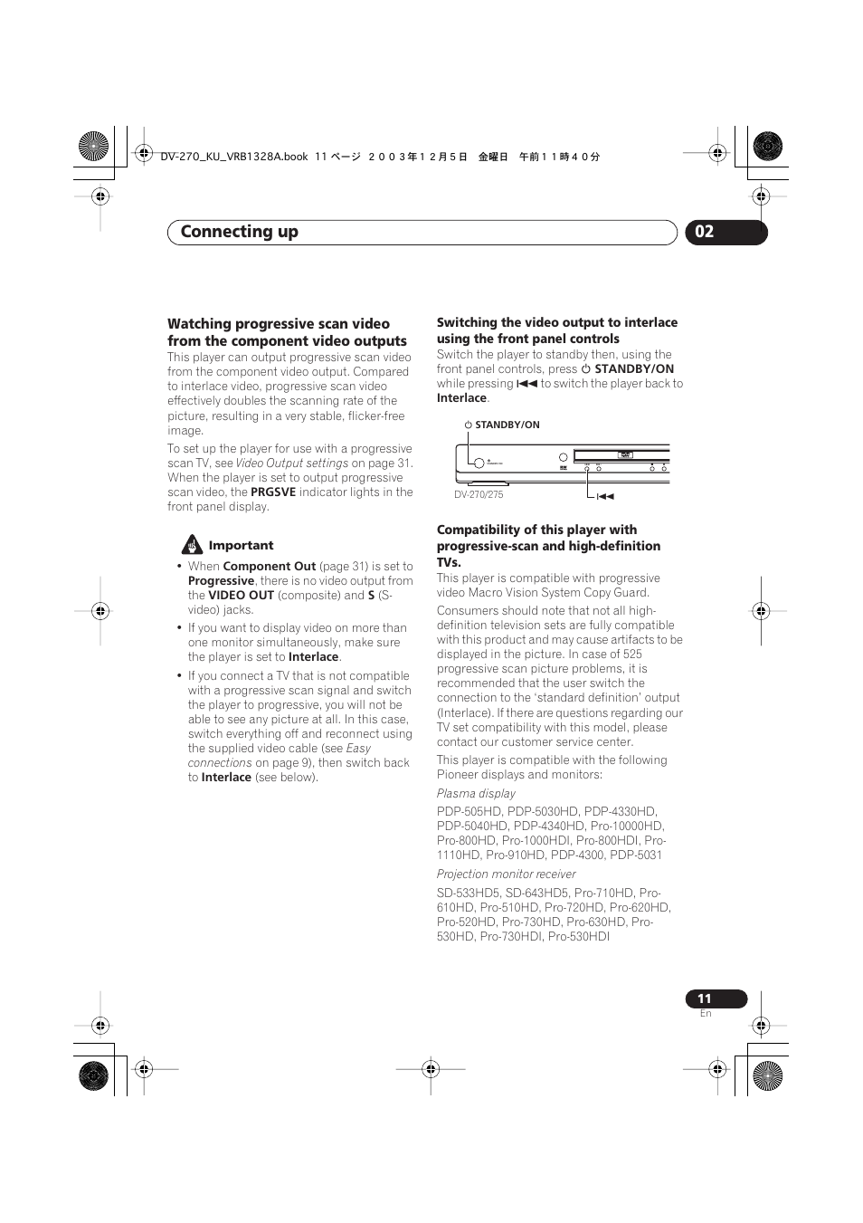 Connecting up 02 | Pioneer DV-275 User Manual | Page 11 / 40